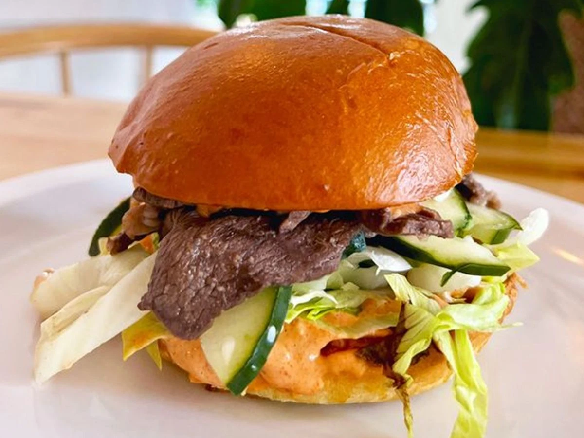 Beef shawrama Burger Sandwich