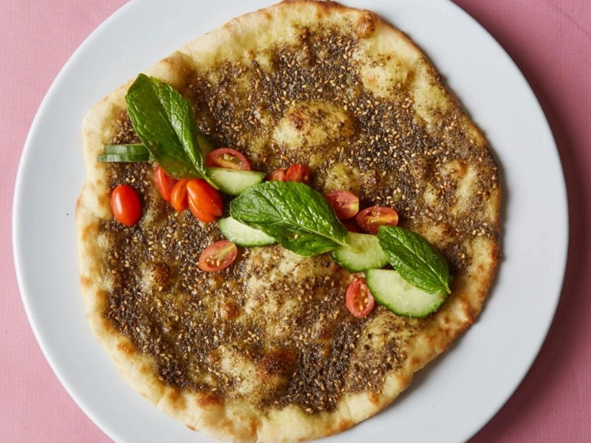 Zaatar with Vegetable wrap
