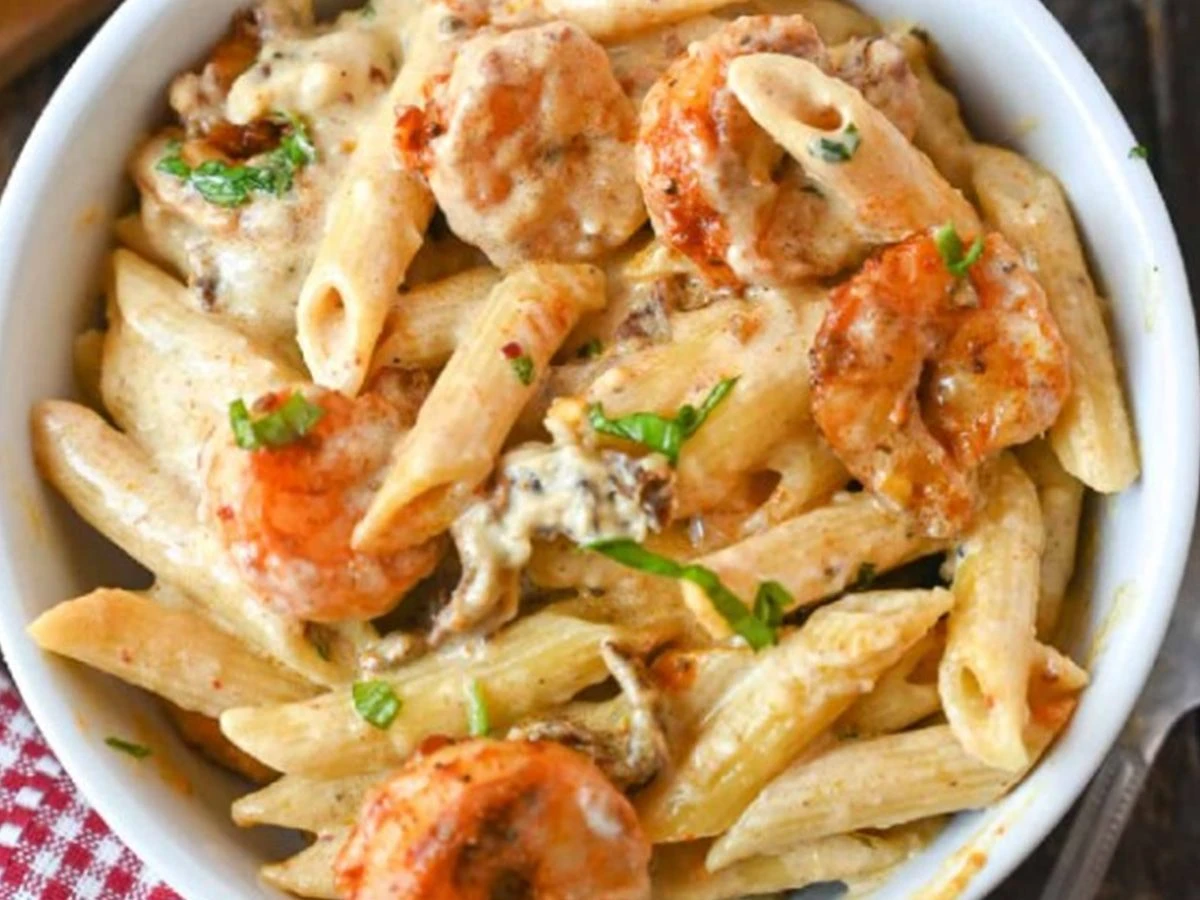 shrimps pasta